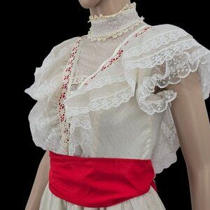 JCPenny Fashions Vintage Fringe Dress with Sash, Women's 4